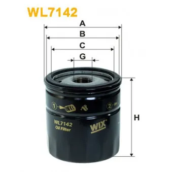 WIX FILTERS WL7142 - Filtre à huile