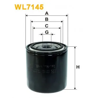 Filtre à huile WIX FILTERS WL7145
