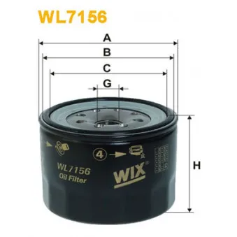 WIX FILTERS WL7156 - Filtre à huile