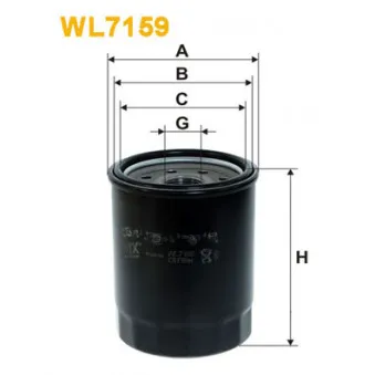 Filtre à huile WIX FILTERS WL7159