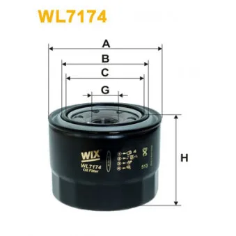 WIX FILTERS WL7174 - Filtre à huile
