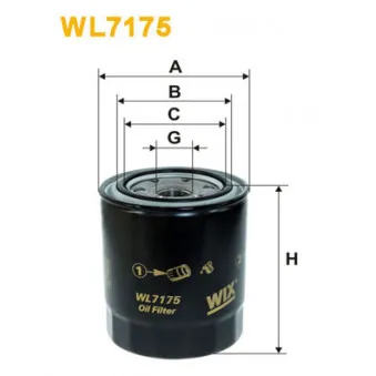 Filtre à huile WIX FILTERS WL7175