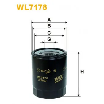 Filtre à huile WIX FILTERS OEM RF7114302