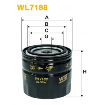WIX FILTERS WL7188 - Filtre à huile