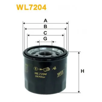 WIX FILTERS WL7204 - Filtre à huile