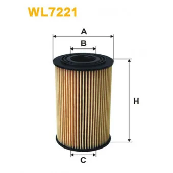 Filtre à huile WIX FILTERS WL7221