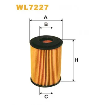 Filtre à huile WIX FILTERS WL7227