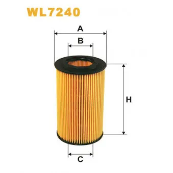 Filtre à huile WIX FILTERS WL7240