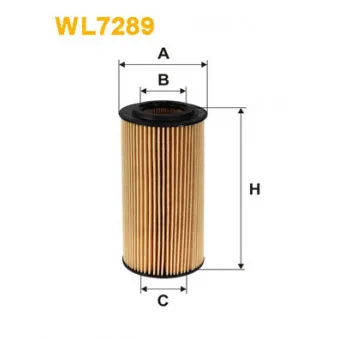 Filtre à huile WIX FILTERS WL7289