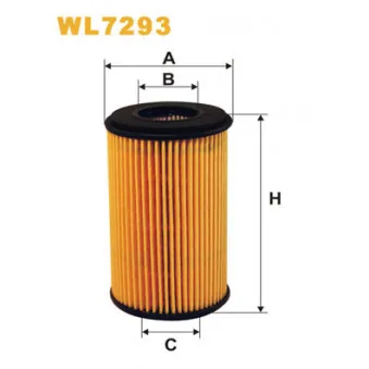 Filtre à huile WIX FILTERS WL7293
