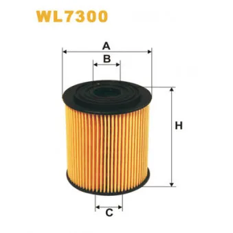 Filtre à huile WIX FILTERS WL7300