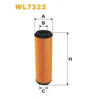 Filtre à huile WIX FILTERS WL7322