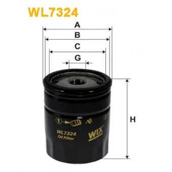 WIX FILTERS WL7324 - Filtre à huile
