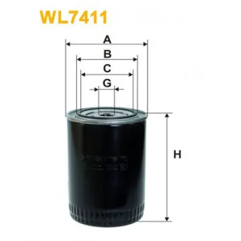 Filtre à huile WIX FILTERS OEM wly114302t