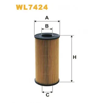 Filtre à huile WIX FILTERS WL7424