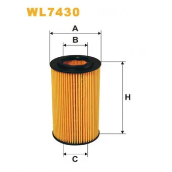 Filtre à huile WIX FILTERS WL7430
