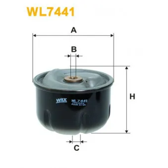 Filtre à huile WIX FILTERS WL7441