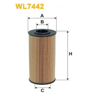 Filtre à huile WIX FILTERS WL7442
