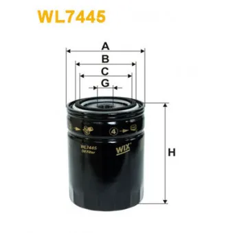 WIX FILTERS WL7445 - Filtre à huile