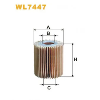 Filtre à huile WIX FILTERS WL7447
