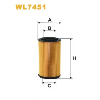 WIX FILTERS WL7451 - Filtre à huile