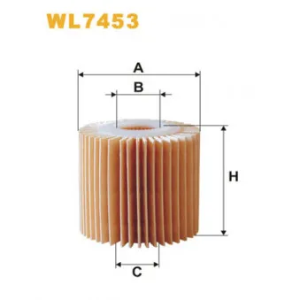 Filtre à huile WIX FILTERS WL7453