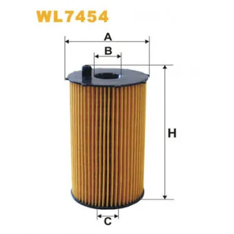 Filtre à huile WIX FILTERS WL7454