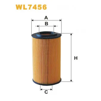 Filtre à huile WIX FILTERS WL7456