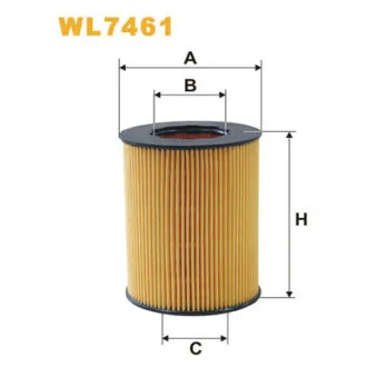 Filtre à huile WIX FILTERS WL7461