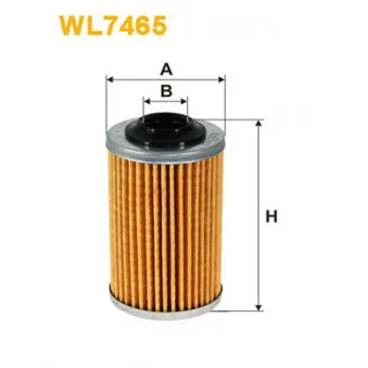 Filtre à huile WIX FILTERS WL7465