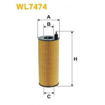 Filtre à huile WIX FILTERS WL7474