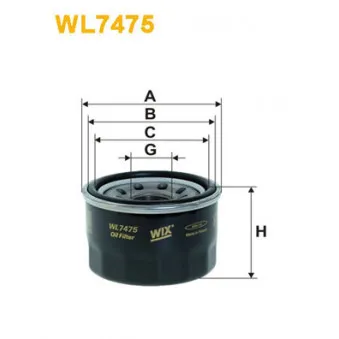 WIX FILTERS WL7475 - Filtre à huile