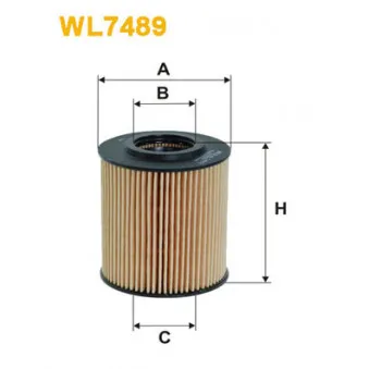 Filtre à huile WIX FILTERS WL7489