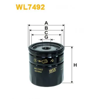 WIX FILTERS WL7492 - Filtre à huile