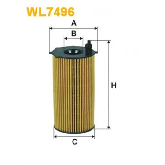 Filtre à huile WIX FILTERS OEM BSG 25-140-014