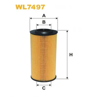 Filtre à huile WIX FILTERS WL7497