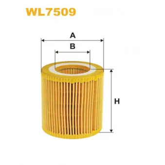 Filtre à huile WIX FILTERS WL7509