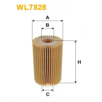 Filtre à huile WIX FILTERS WL7528