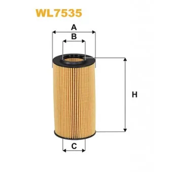 Filtre à huile WIX FILTERS WL7535