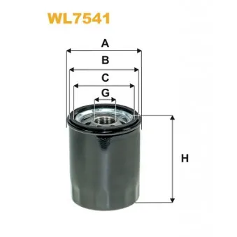 Filtre à huile WIX FILTERS WL7541