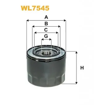 WIX FILTERS WL7545 - Filtre à huile