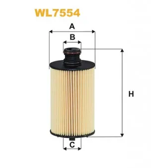 Filtre à huile WIX FILTERS WL7554
