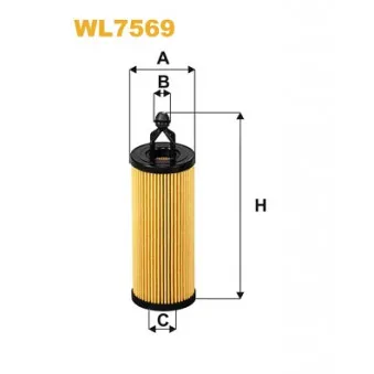 Filtre à huile WIX FILTERS WL7569