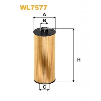 Filtre à huile WIX FILTERS WL7577 pour MERCEDES-BENZ CLASSE A AMG A 45 4-matic - 381cv