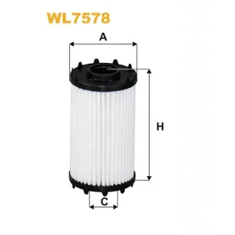 Filtre à huile WIX FILTERS WL7578 pour AUDI A4 RS4 quattro - 450cv