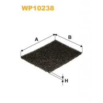 Filtre, air de l'habitacle WIX FILTERS WP10238 pour SCANIA 4 - series 124 G/470 - 470cv