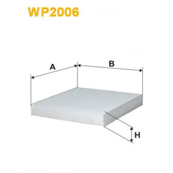 WIX FILTERS WP2006 - Filtre, air de l'habitacle