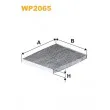 Filtre, air de l'habitacle WIX FILTERS [WP2065]