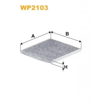 Filtre, air de l'habitacle WIX FILTERS OEM 971334L000