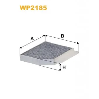Filtre, air de l'habitacle WIX FILTERS WP2185 pour MERCEDES-BENZ CLASSE C C 300 - 258cv